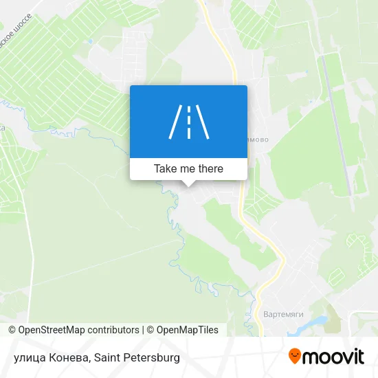 улица Конева map