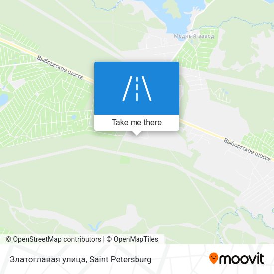 Златоглавая улица map