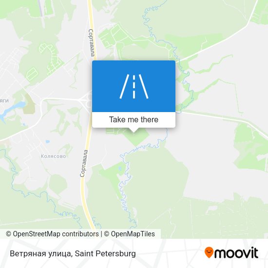 Ветряная улица map