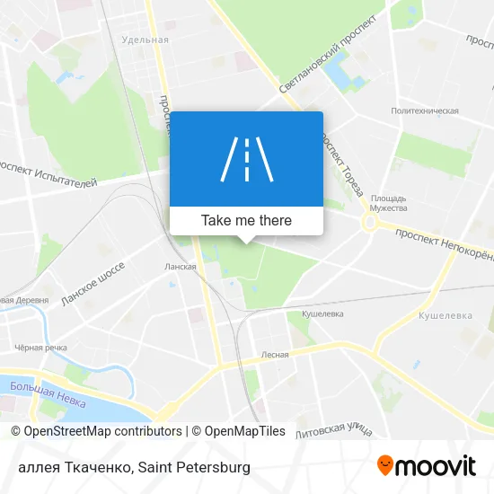 аллея Ткаченко map