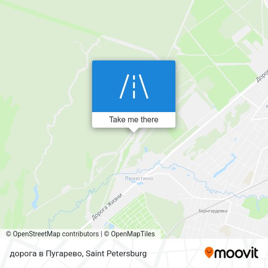 дорога в Пугарево map