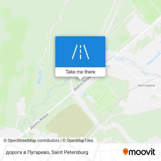 дорога в Пугарево map