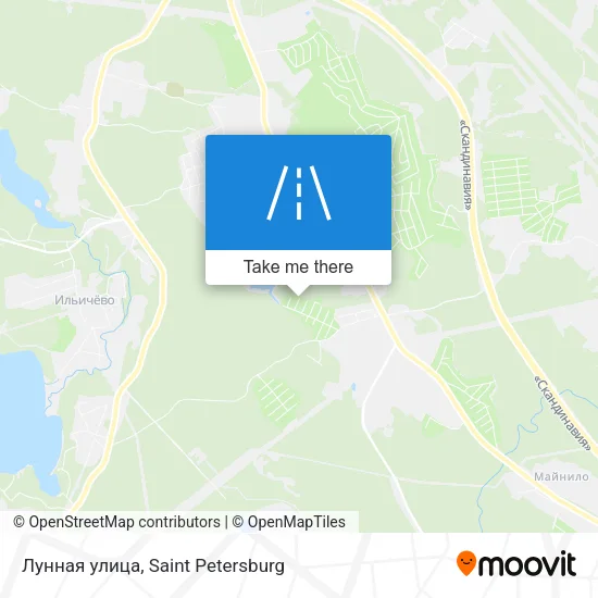 Лунная улица map