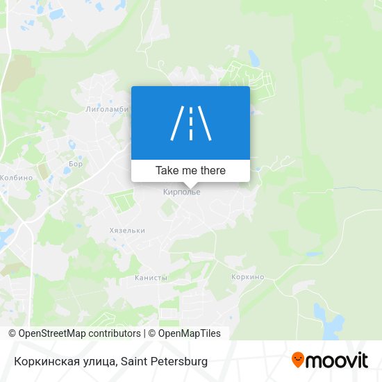 Коркинская улица map