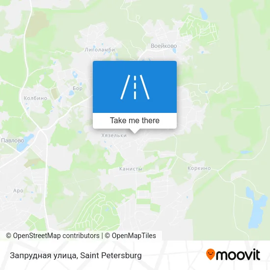 Запрудная улица map