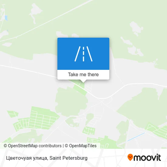 Цветочyая улица map