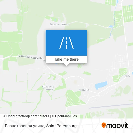 Разнотравная улица map