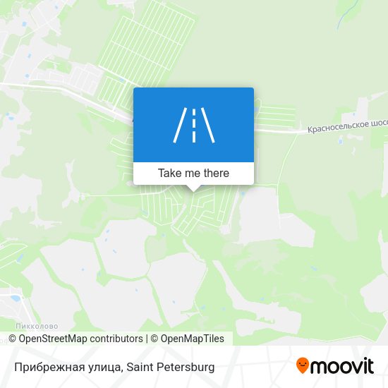 Прибрежная улица map