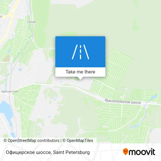 Офицерское шоссе map