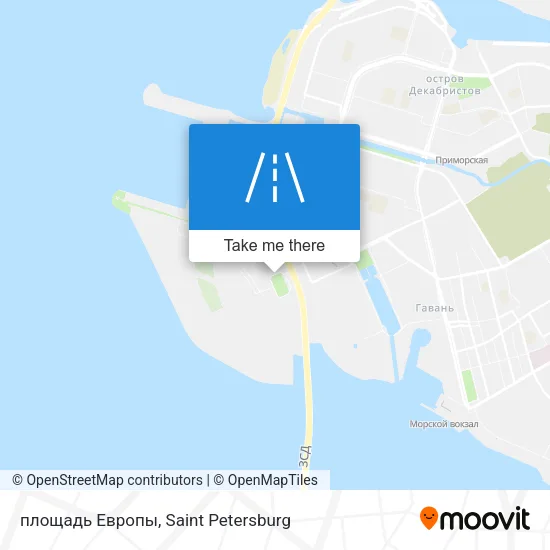 площадь Европы map