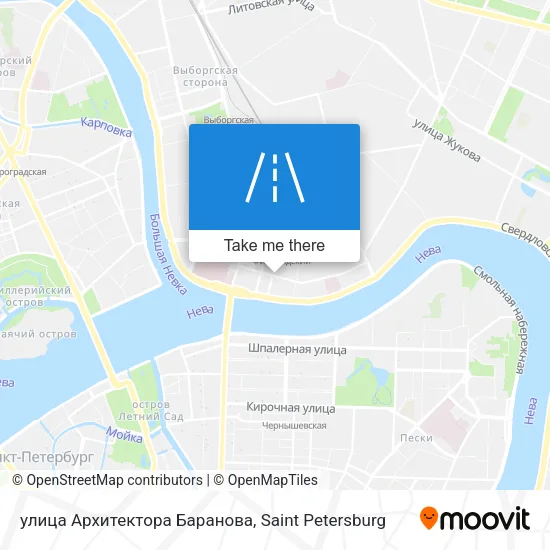 улица Архитектора Баранова map