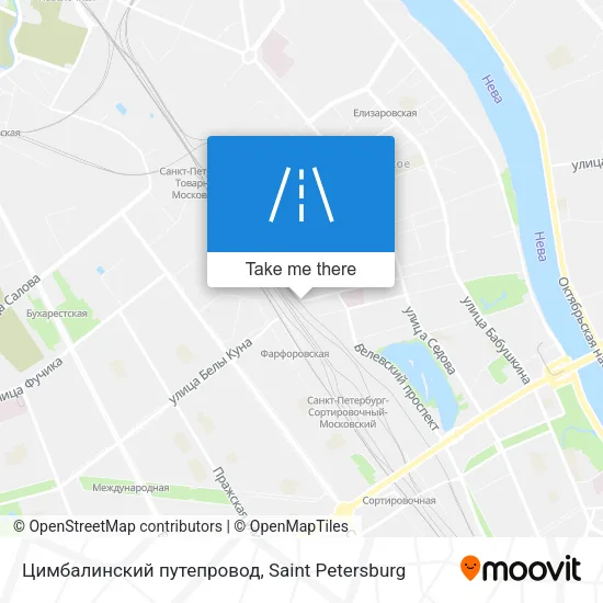 Цимбалинский путепровод map