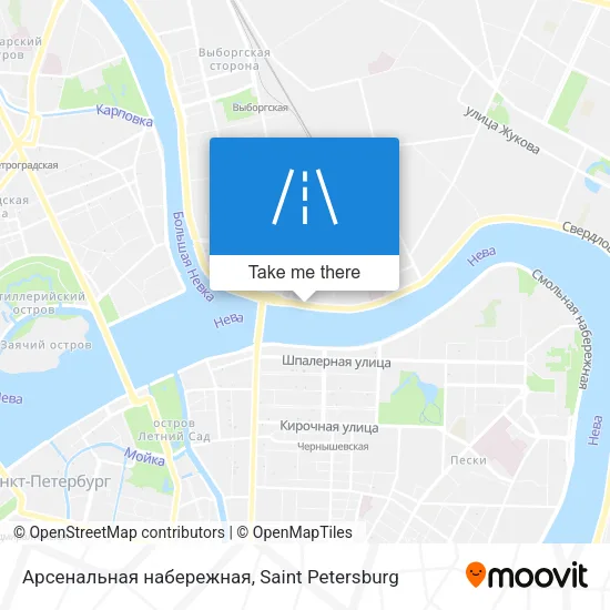 Арсенальная набережная map