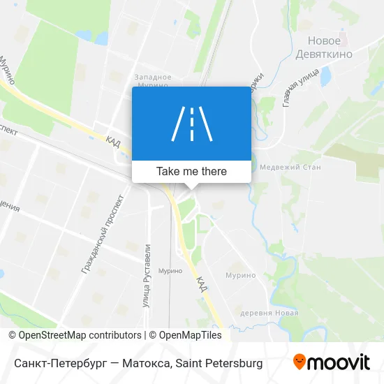 Санкт-Петербург — Матокса map