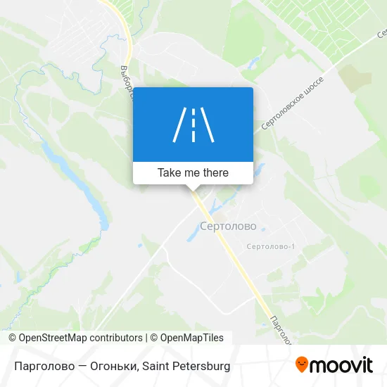 Парголово — Огоньки map