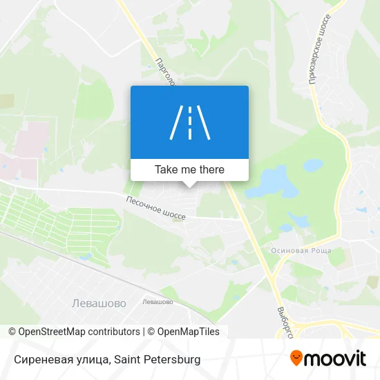 Сиреневая улица map