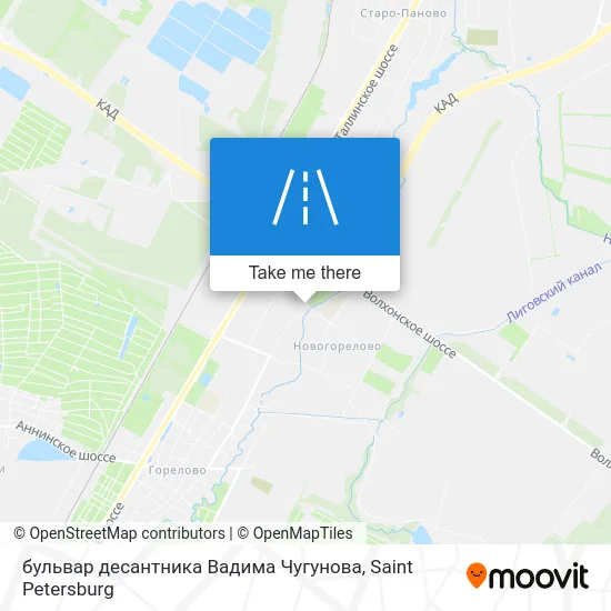 бульвар десантника Вадима Чугунова map