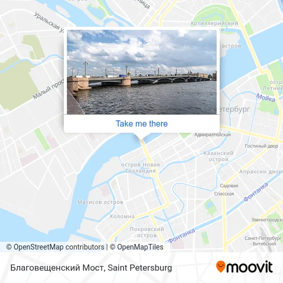 Благовещенский Мост map