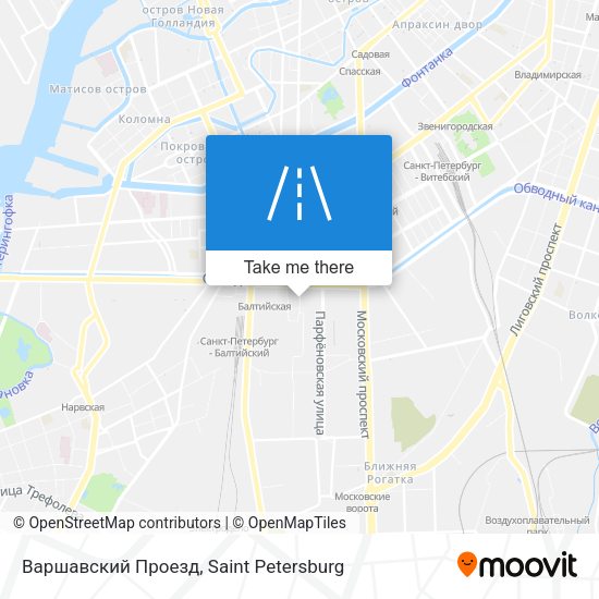 Варшавский Проезд map