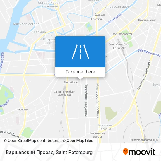 Варшавский Проезд map