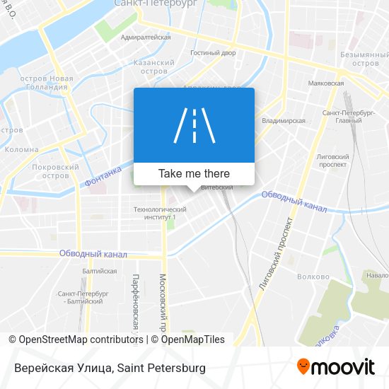 Верейская Улица map