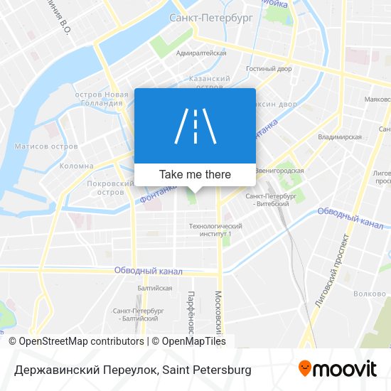 Державинский Переулок map