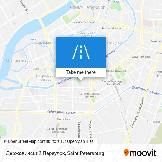 Державинский Переулок map
