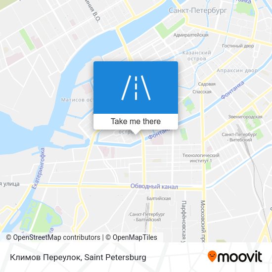 Климов Переулок map