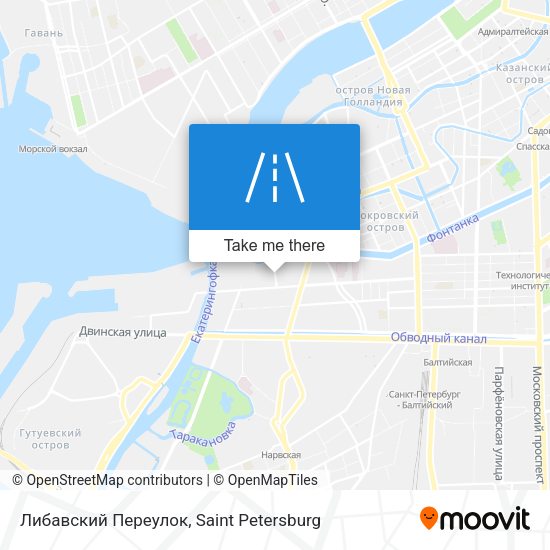 Либавский Переулок map