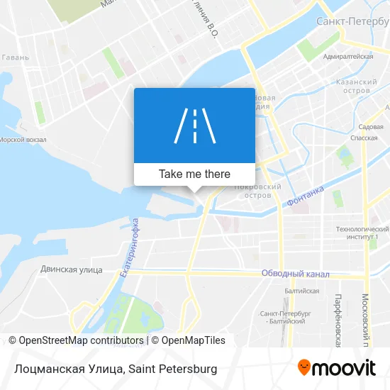 Лоцманская Улица map