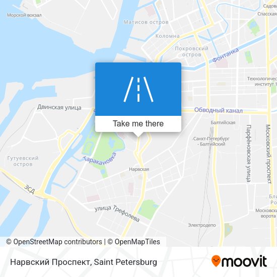 Нарвский Проспект map