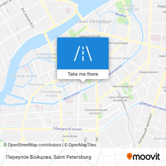 Переулок Бойцова map