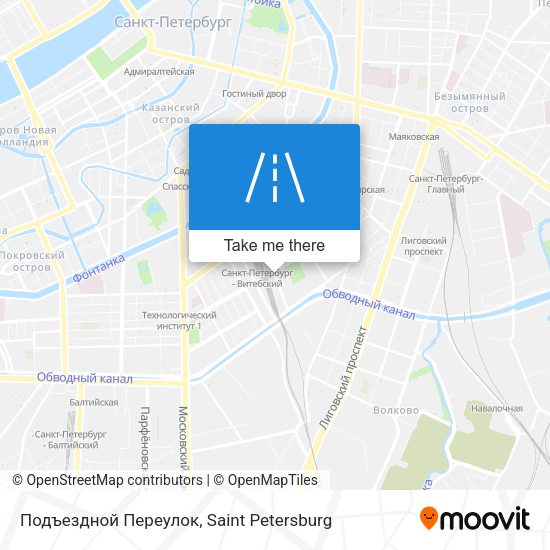 Подъездной Переулок map