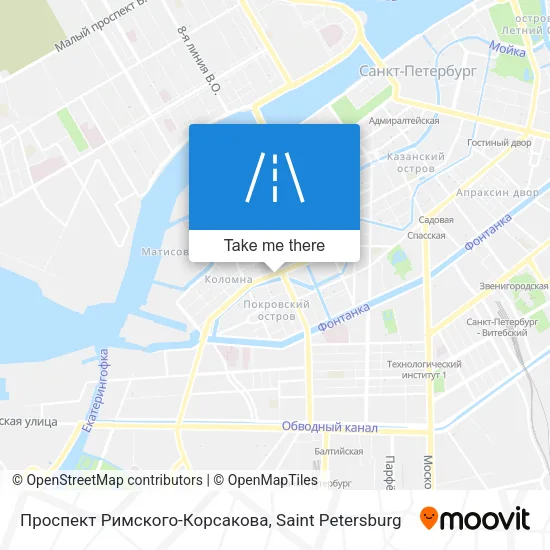 Проспект Римского-Корсакова map