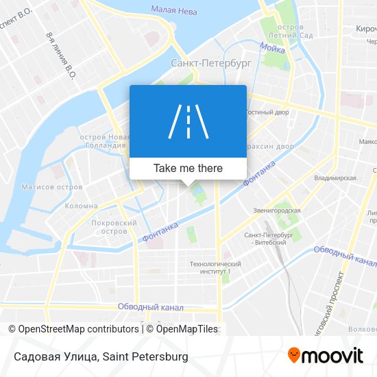 Садовая Улица map