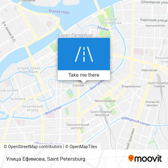 Улица Ефимова map