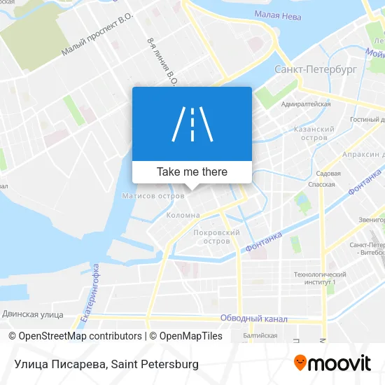 Улица Писарева map