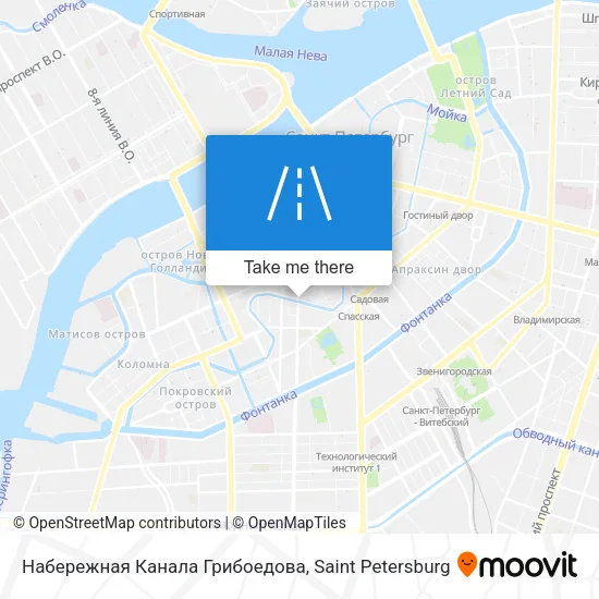 Набережная Канала Грибоедова map