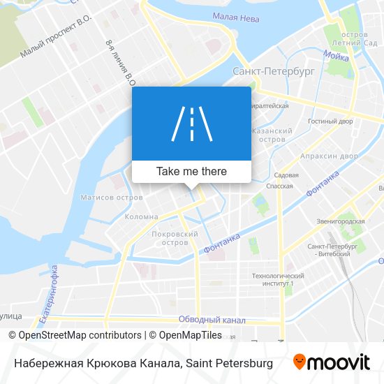 Набережная Крюкова Канала map