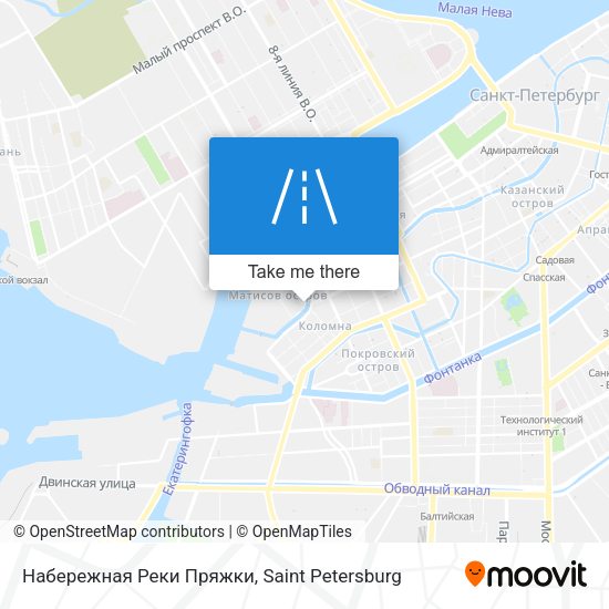 Набережная Реки Пряжки map