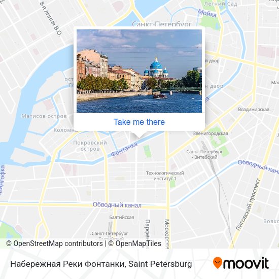Набережная Реки Фонтанки map