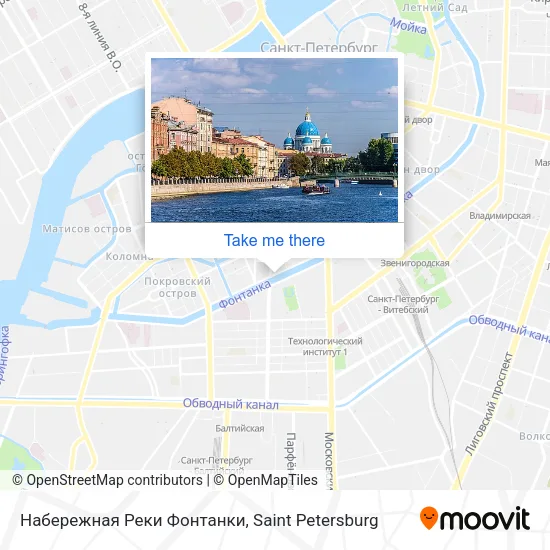 Набережная Реки Фонтанки map