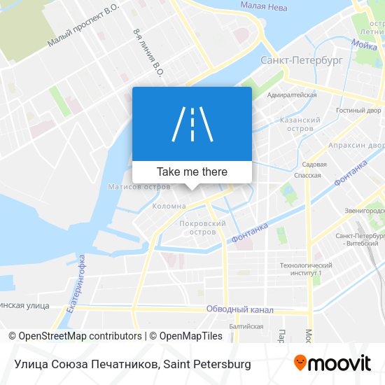 Улица Союза Печатников map