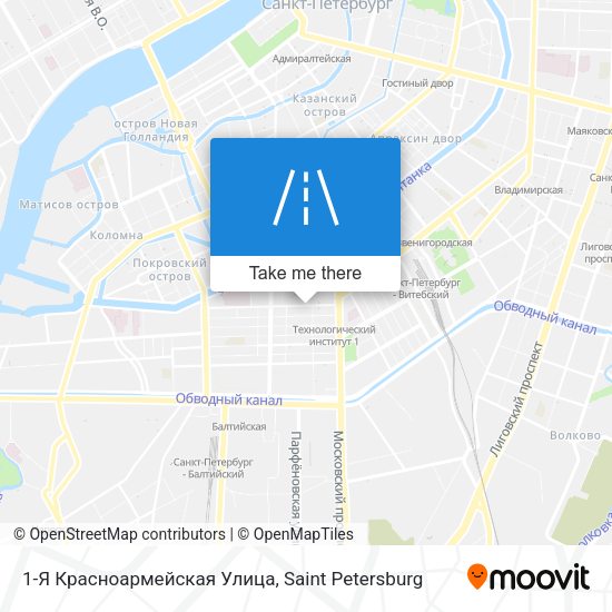 1-Я Красноармейская Улица map