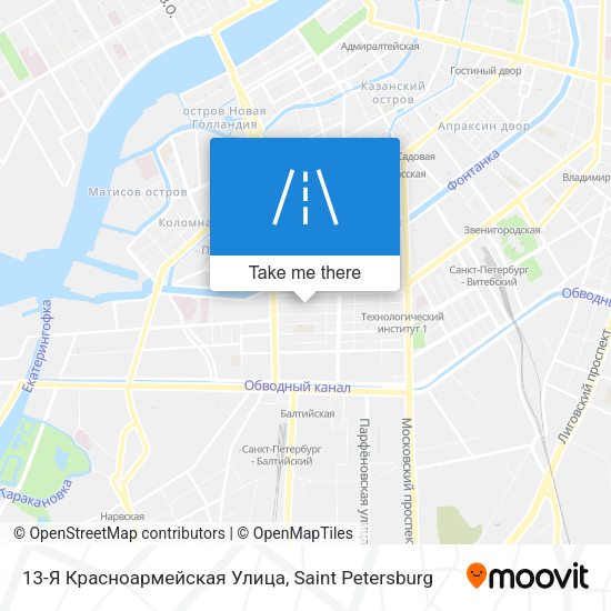 13-Я Красноармейская Улица map