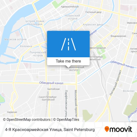 4-Я Красноармейская Улица map
