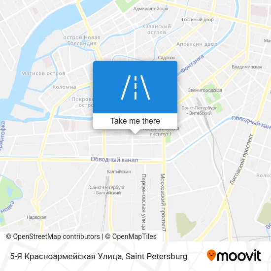 5-Я Красноармейская Улица map