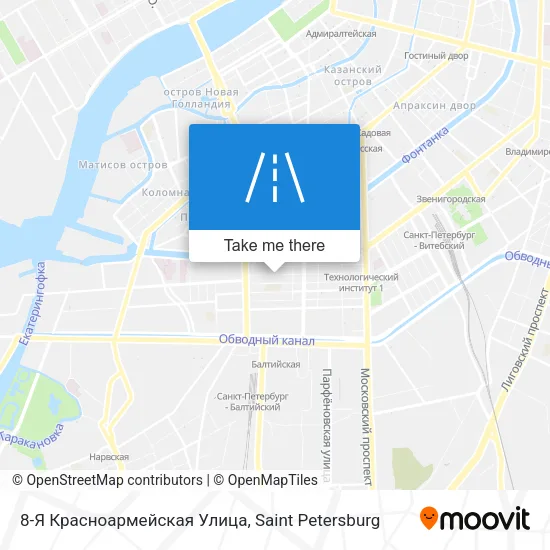 8-Я Красноармейская Улица map