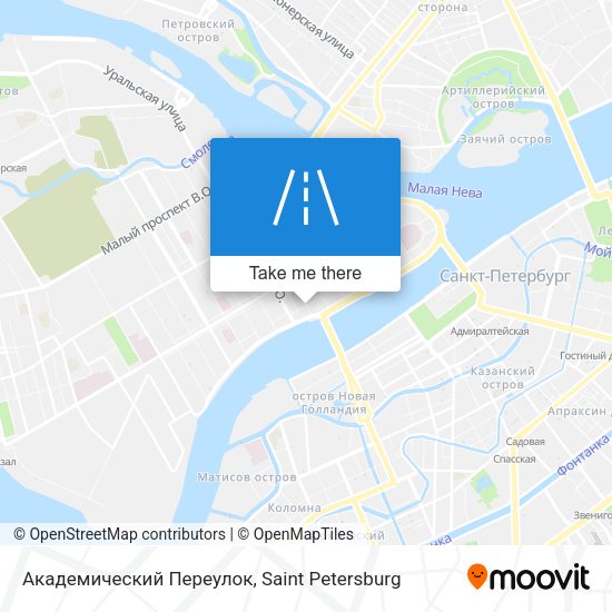 Академический Переулок map