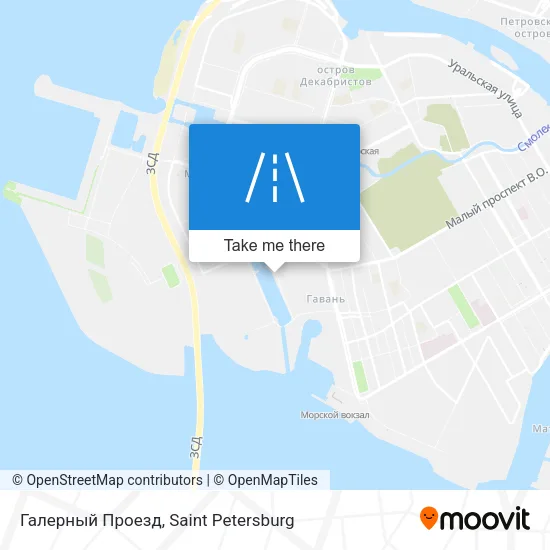 Галерный Проезд map